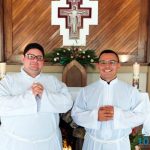 Acólitos Santiago y Marcelino en retiro espiritual para Ordenación
