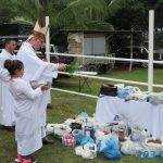 Frijoleros reciben al Obispo en segundo día de la novena a San Isidro