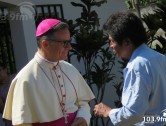 Mons. Mark visita Térraba, tierra desde donde parte la evangelización