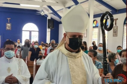 Mons. Juan Miguel visita Sur del país